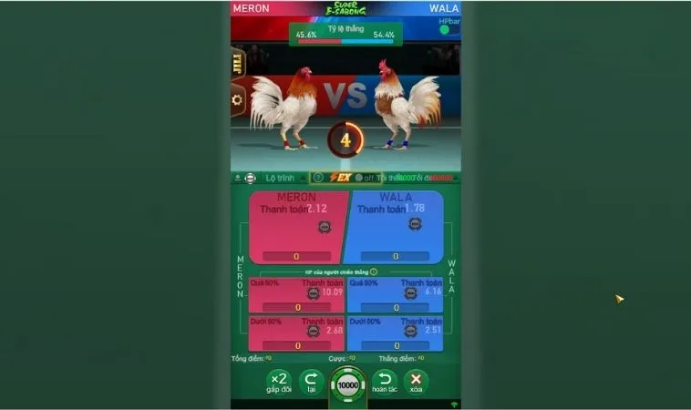 Các cửa cược tại sảnh Đá Gà Sabong Tại VN86