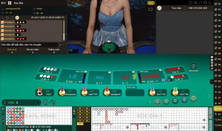 Bàn cược Xóc Đĩa Tại VN86