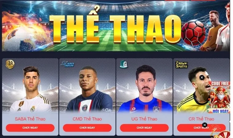 Đa dạng các sảnh thể thao hợp tác với nhà cái VN86